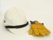 PPE - hardhat and gloves